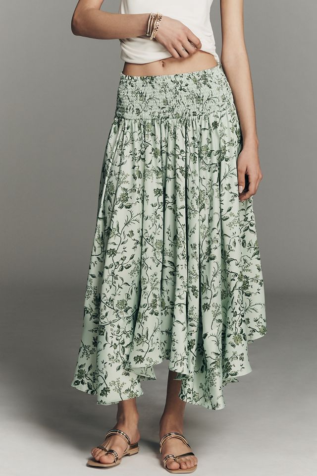 By Anthropologie Winslow Handkerchief Hem Midi Skirt  #1