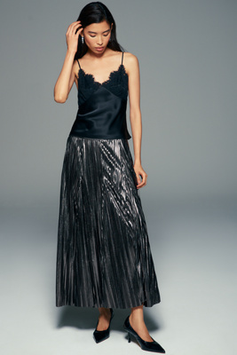By Anthropologie Winslow Handkerchief Hem Midi Skirt by Anthropologie