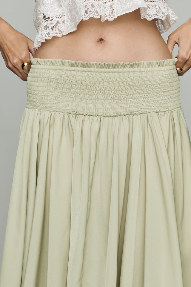 Falda Asimétrica con Cintura Fruncida de Anthropologie #3