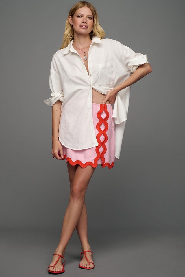 Maeve Rickrack Mini Skirt #3