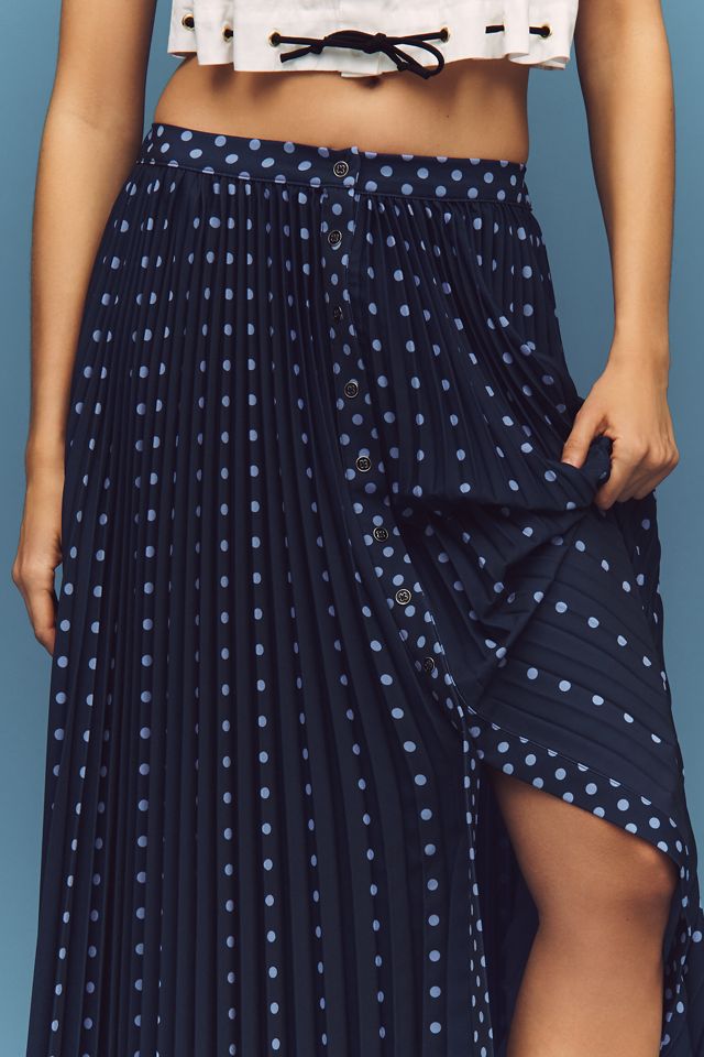 Falda Maxi Plisada con Botones Maeve #1