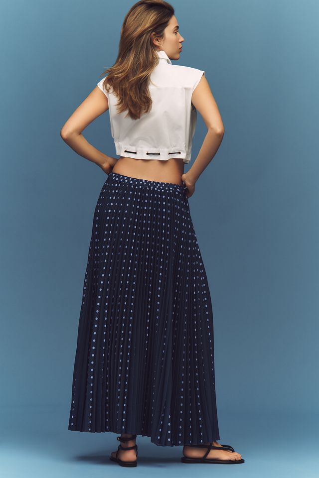 Falda Maxi Plisada con Botones Maeve #3