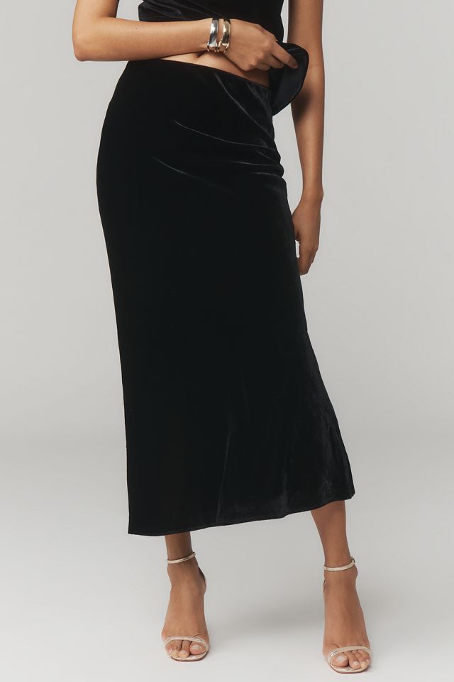 The Tilda Maxi Slip Skirt: Velvet Edition #5