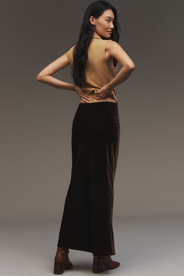 The Tilda Maxi Slip Skirt: Velvet Edition #3