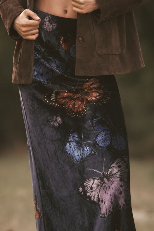 The Tilda Maxi Slip Skirt: Velvet Edition #1