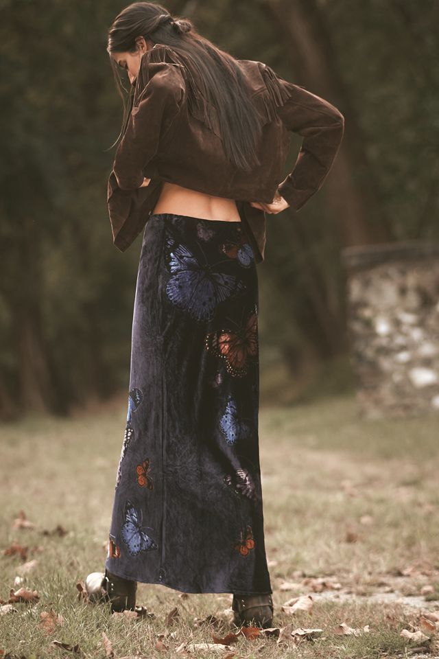 The Tilda Maxi Slip Skirt: Velvet Edition #2