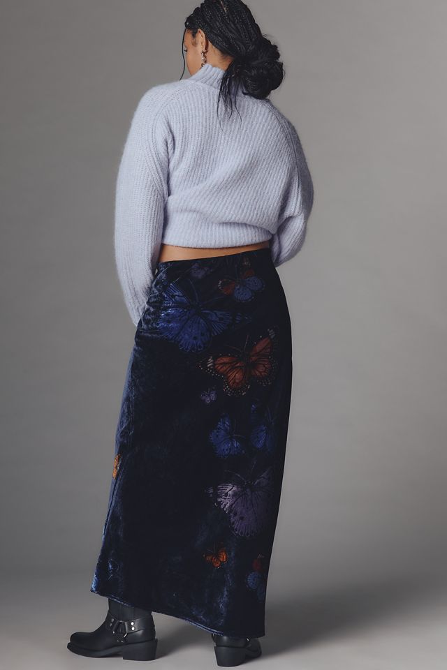 The Tilda Maxi Slip Skirt: Velvet Edition #5