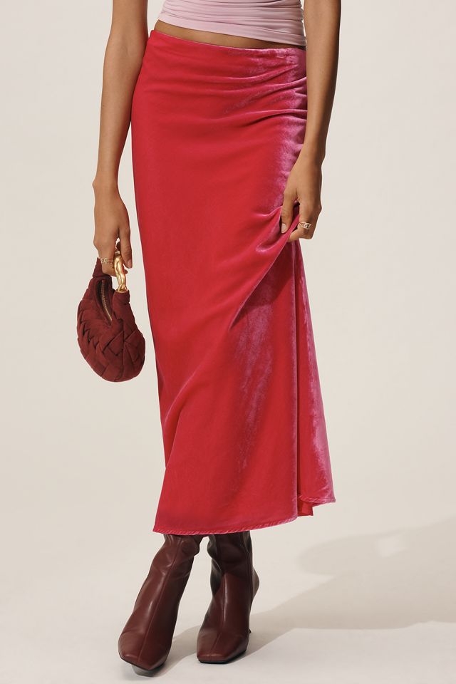 The Tilda Maxi Slip Skirt: Velvet Edition