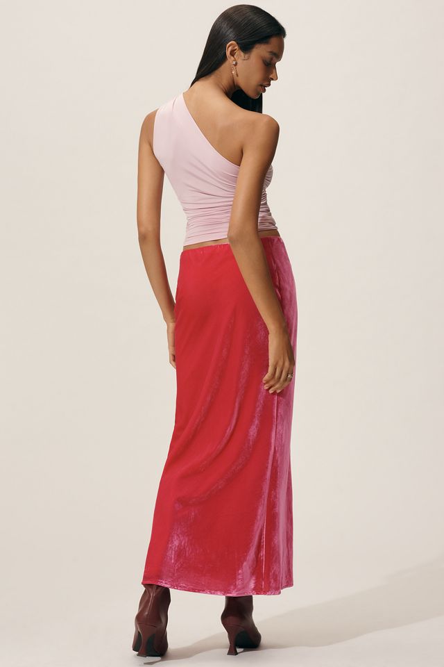 The Tilda Maxi Slip Skirt: Velvet Edition