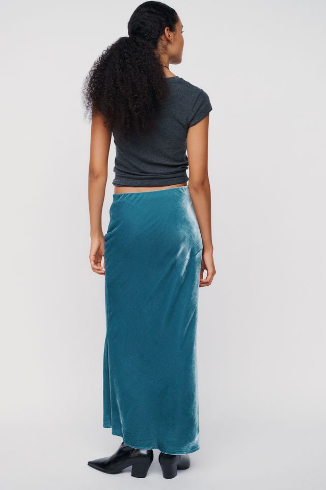 Tilda Maxi Slip Skirt: Velvet Edition #3