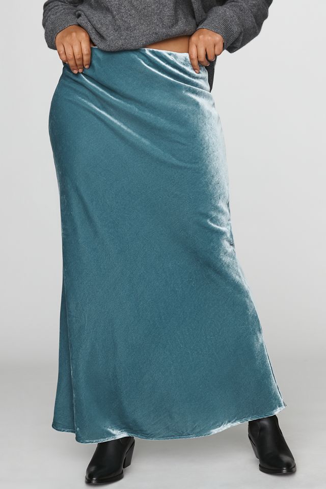 Tilda Maxi Slip Skirt: Velvet Edition #5