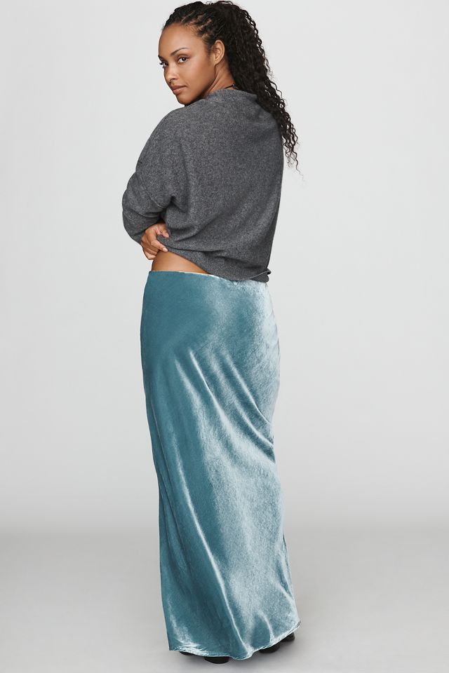 Tilda Maxi Slip Skirt: Velvet Edition #6