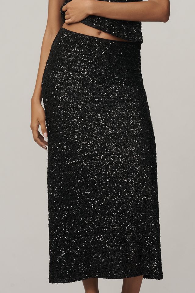The Tilda Maxi Slip Skirt: Sequin Edition #1