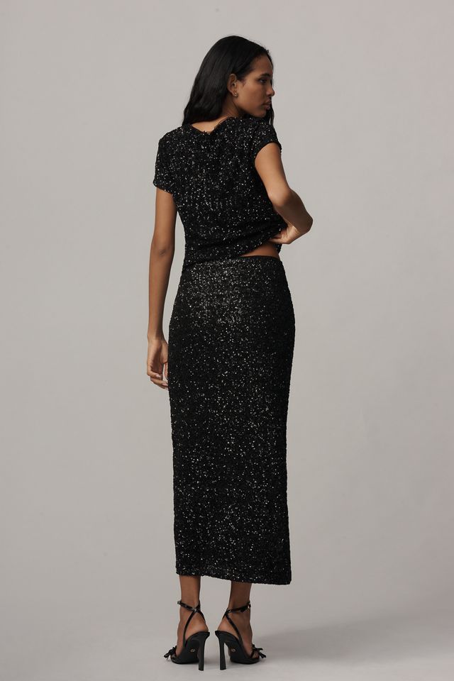 The Tilda Maxi Slip Skirt: Sequin Edition #3