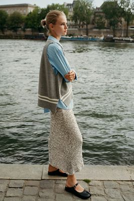 The Tilda Maxi Slip Skirt: Sequin Edition