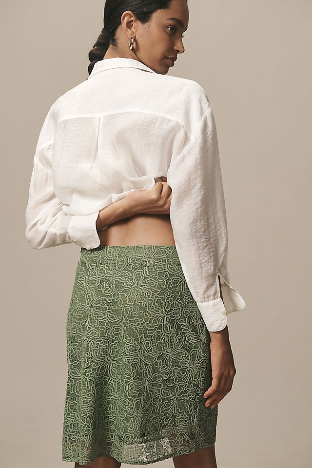 The Tilda Knee-Length Slip Skirt: Lace Pencil Edition The Tilda Knee-Length Slip Skirt: Lace Pencil Edition