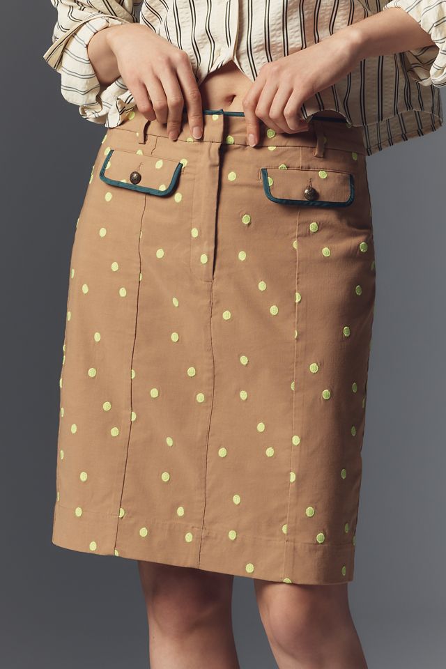 Maeve Clean Trouser Column Knee-Length Skirt #1