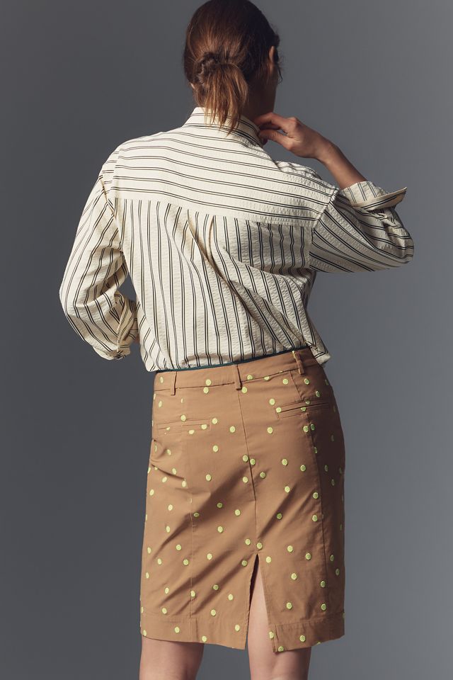 Maeve Clean Trouser Column Knee-Length Skirt #3