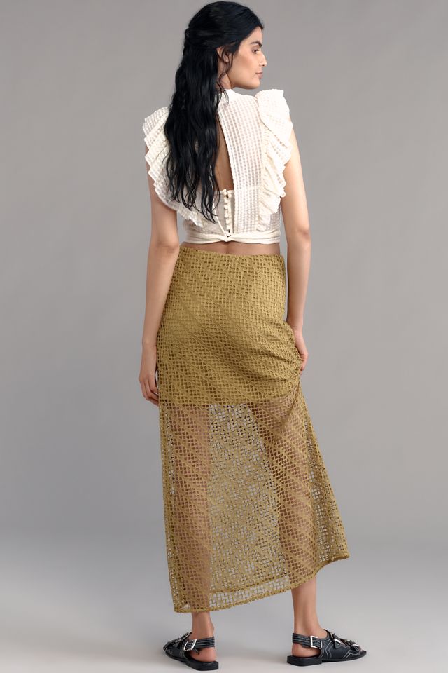 The Tilda Maxi Slip Skirt: Sheer Overlay Edition #2