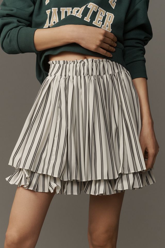 Maeve Flirty Layered Full Mini Skirt #2