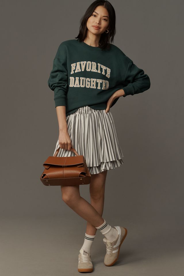 Maeve Flirty Layered Full Mini Skirt #1