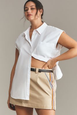 Side-Striped Mini Skirt