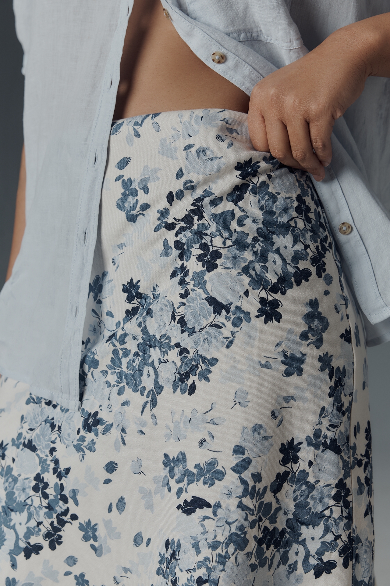 The Tilda Knee-Length Slip Skirt: Linen Edition