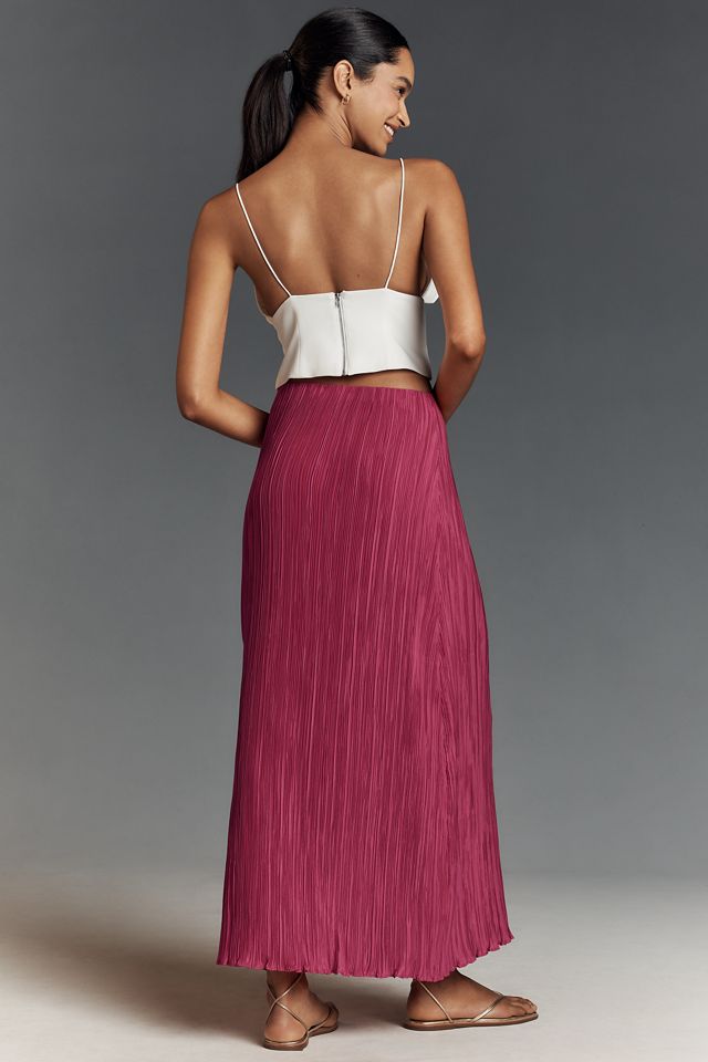 The Tilda Maxi Slip Skirt: Plissé Edition #3
