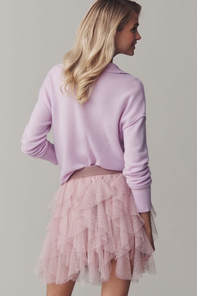 The Chéri Ruffled Tulle Mini Skirt by Anthropologie #2