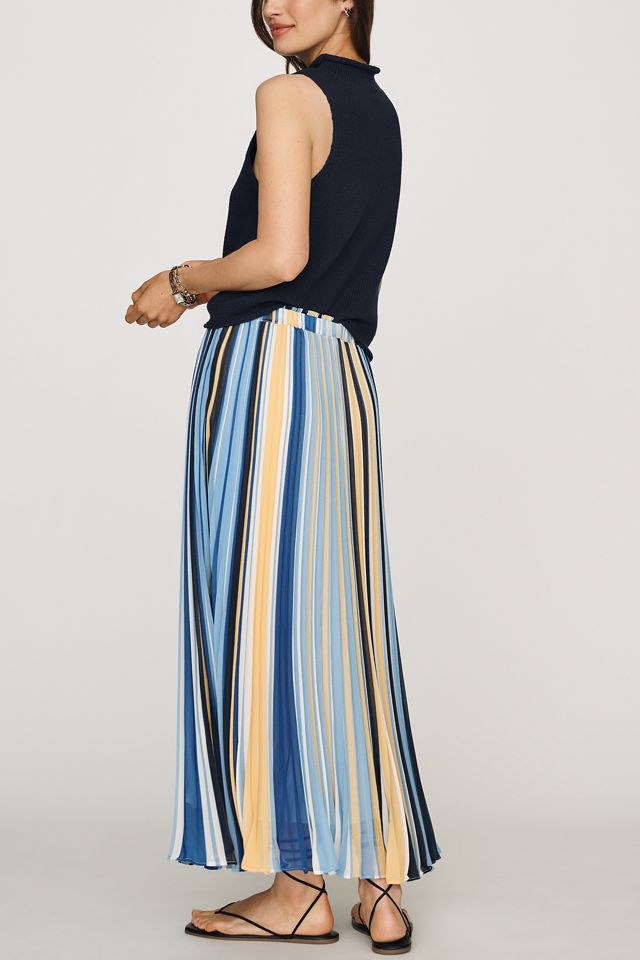 Maeve Sheer Pleated Maxi Skirt #2