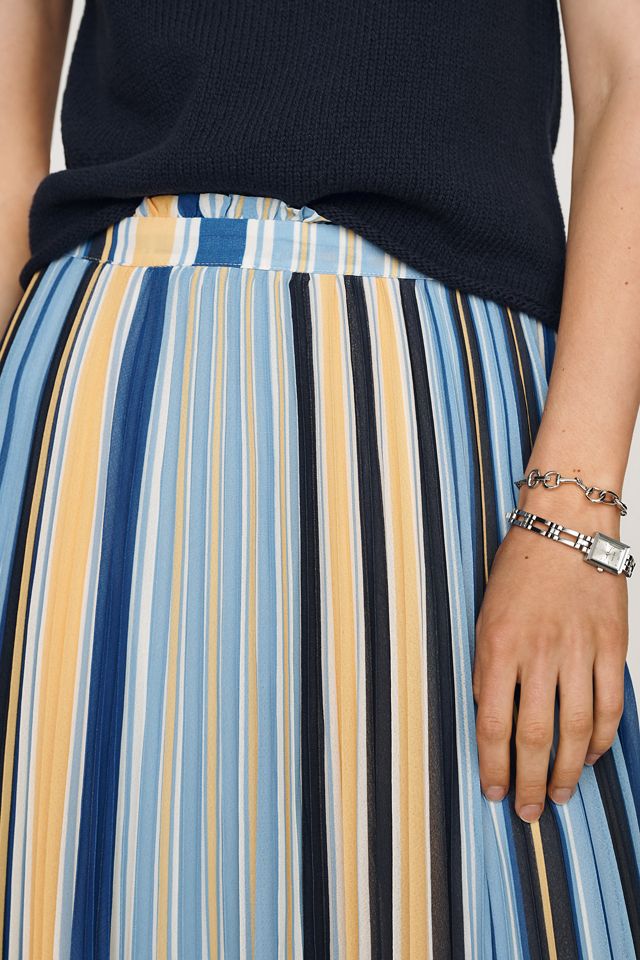 Maeve Sheer Pleated Maxi Skirt #3