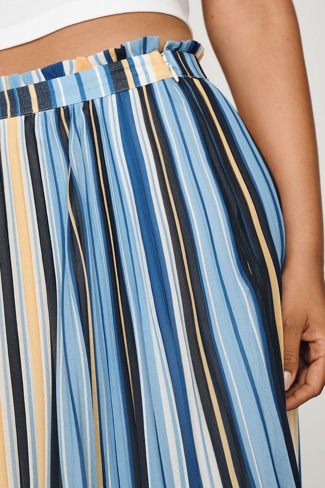 Maeve Sheer Pleated Maxi Skirt #5