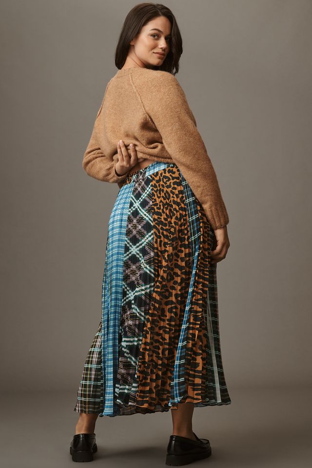 Maeve Sheer Pleated Maxi Skirt #6