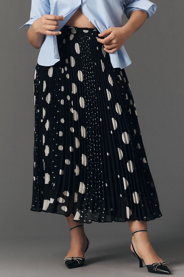 Maeve Sheer Pleated Maxi Skirt #5