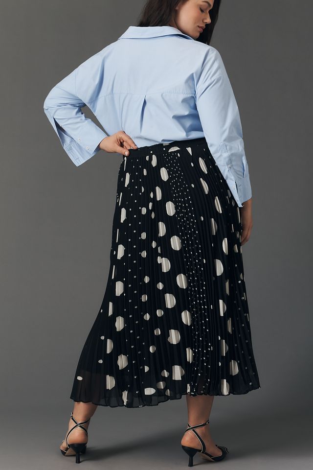 Maeve Sheer Pleated Maxi Skirt #6
