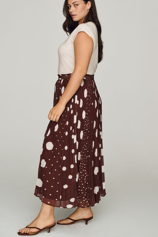 Maeve Sheer Pleated Maxi Skirt #5