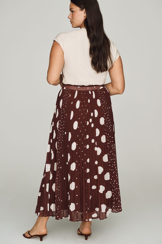 Maeve Sheer Pleated Maxi Skirt #6