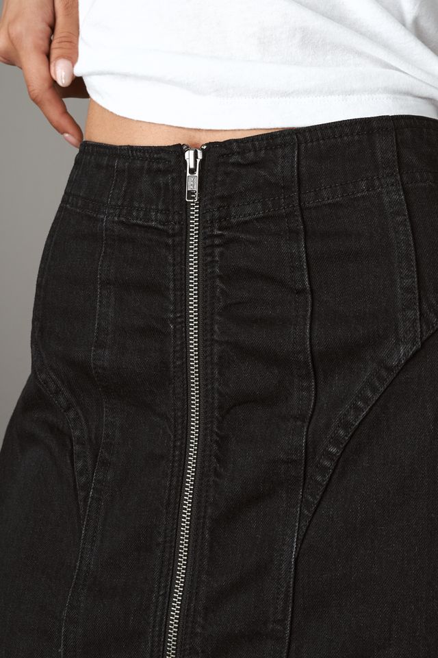 Pilcro Corseted Denim Pencil Skirt #3