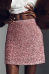The Tilda Sequin Mini Slip Skirt