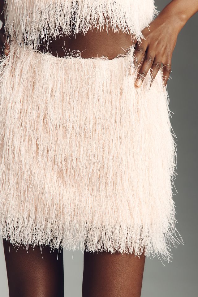 Maeve Fringe Mini Skirt #3