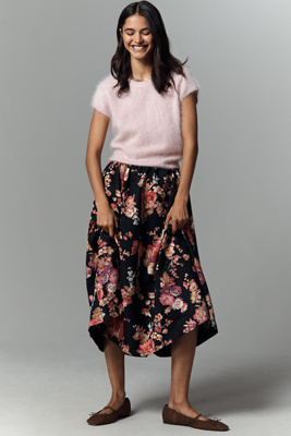 Maeve The Jacie Floral Jacquard Midi Skirt By  In Multi