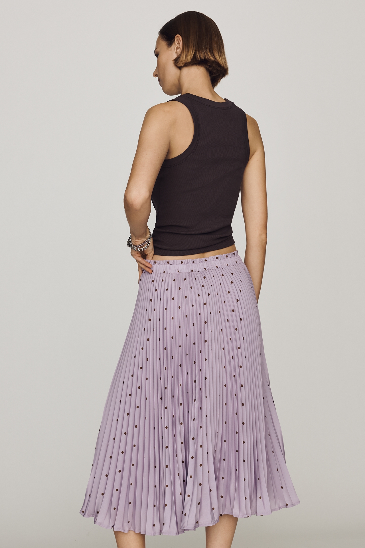 Valerie Pleated Midi Skirt by Maeve
