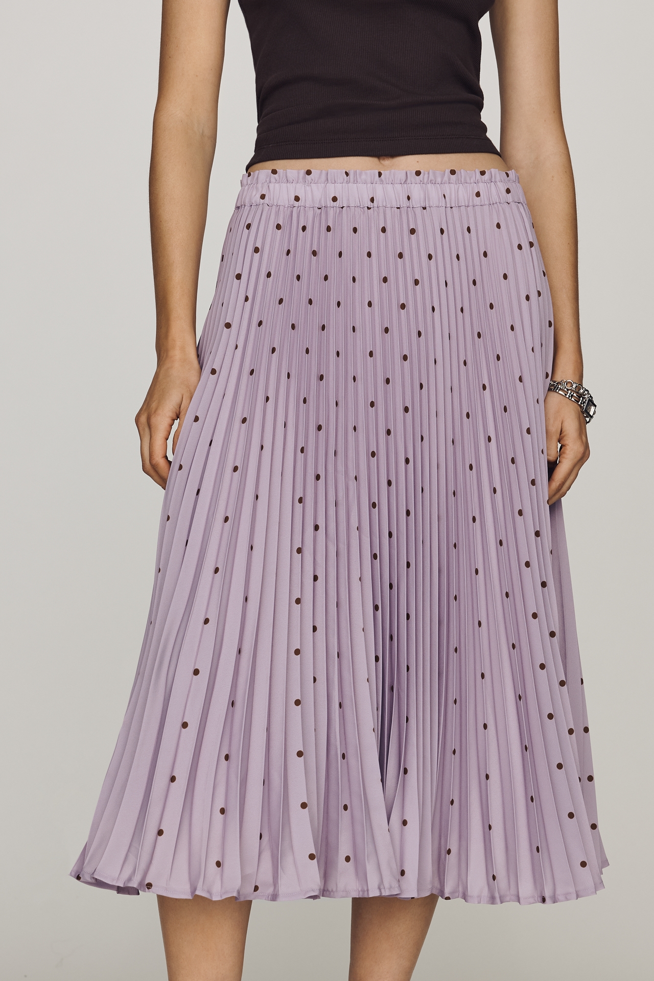 Valerie Pleated Midi Skirt by Maeve