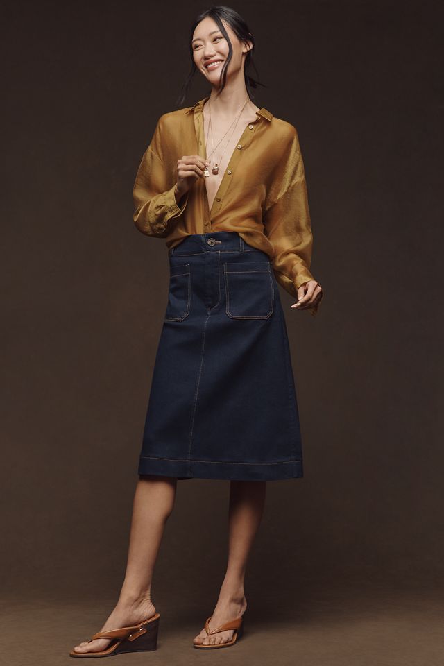 Maeve Colette Denim Skirt  #2