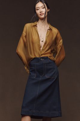 Maeve Colette Denim Skirt 