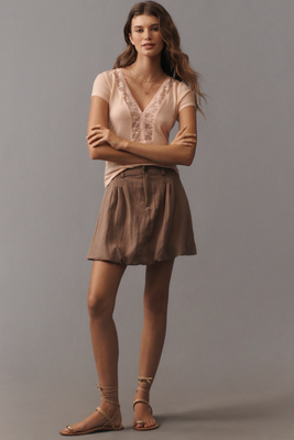 By Anthropologie Bubble Mini Skirt