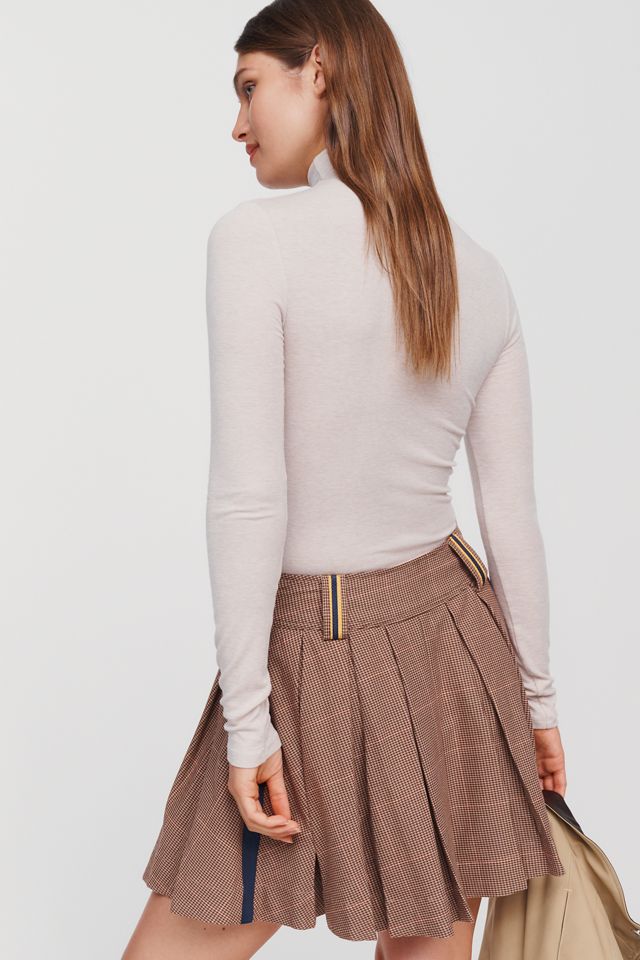 Maeve Pleated A-Line Mini Skirt #3