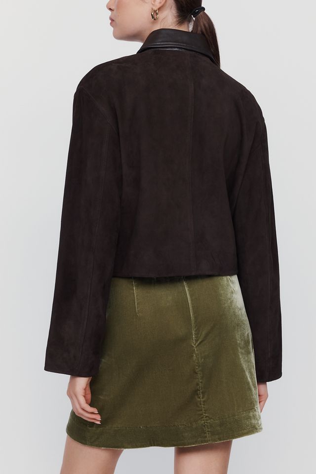Maeve Gemma Velvet Mini Skirt #1
