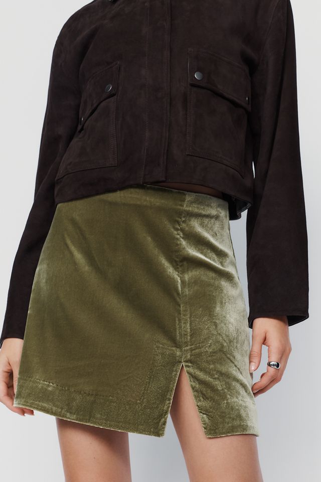 Maeve Gemma Velvet Mini Skirt #2