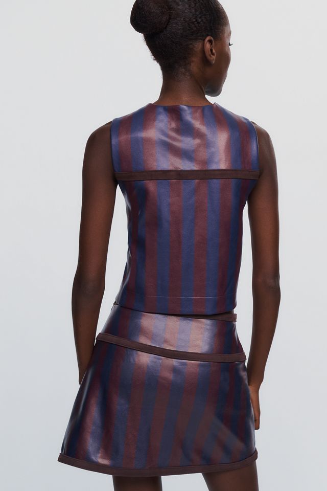 Maeve Faux Leather Mini Skirt #2